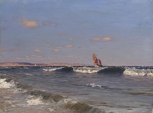 Breaking Wave [1900] by Nikolay Nikanorovich Dubovskoy [1859–1918]